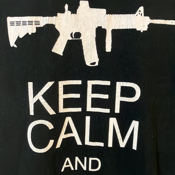 Keep calm and return fire tee - Picture 3 of 6